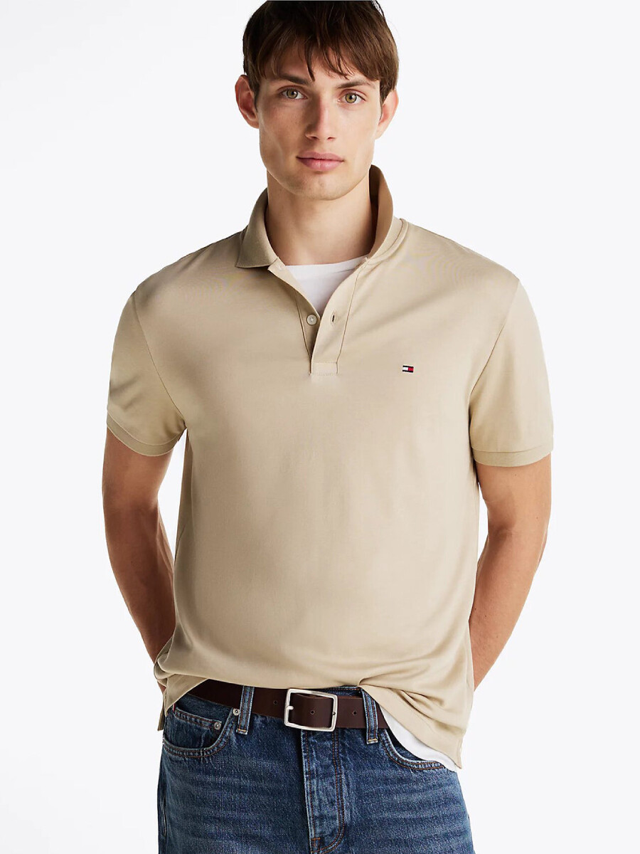 Tommy Hilfiger pánské béžové polo tričko MW0MW39994 M