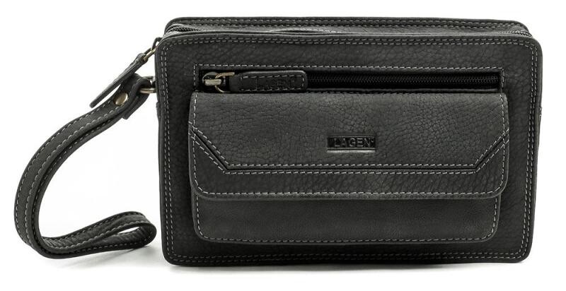 Lagen LM-022-W černá pánská kožená etue