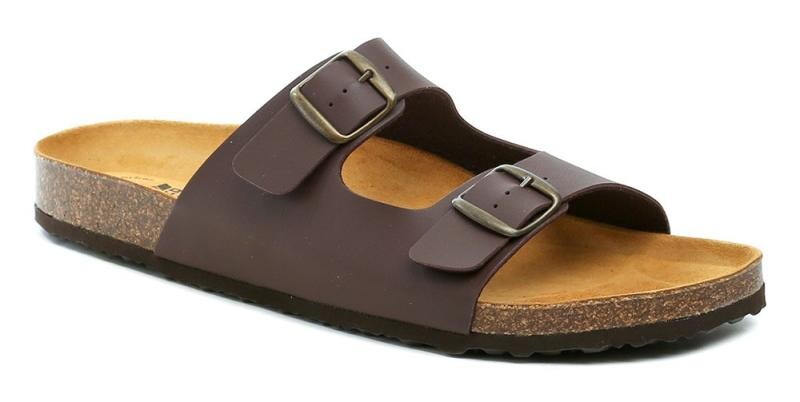 Lico 560649 hnědé pánské nadměrné nazouváky