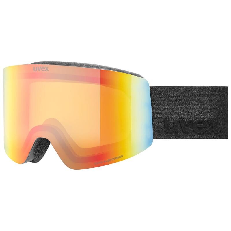 Uvex Provoqe Fm Black Matt Dl/rainbow (partial White Red) On Yellow-clear S2