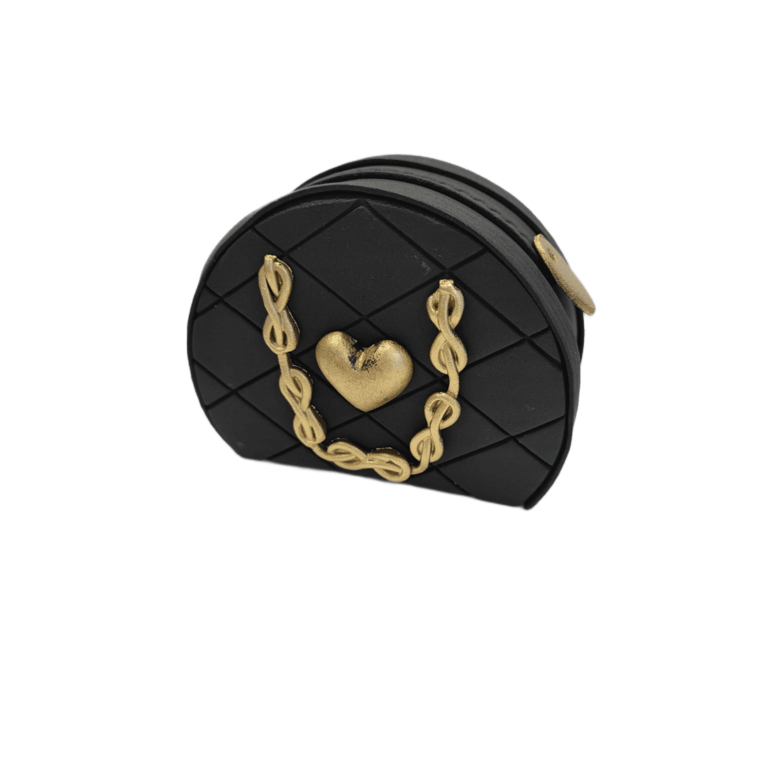 Černá kabelka nejedlá cukrová dekorace 12x8x5cm - Gricko Ivanjica