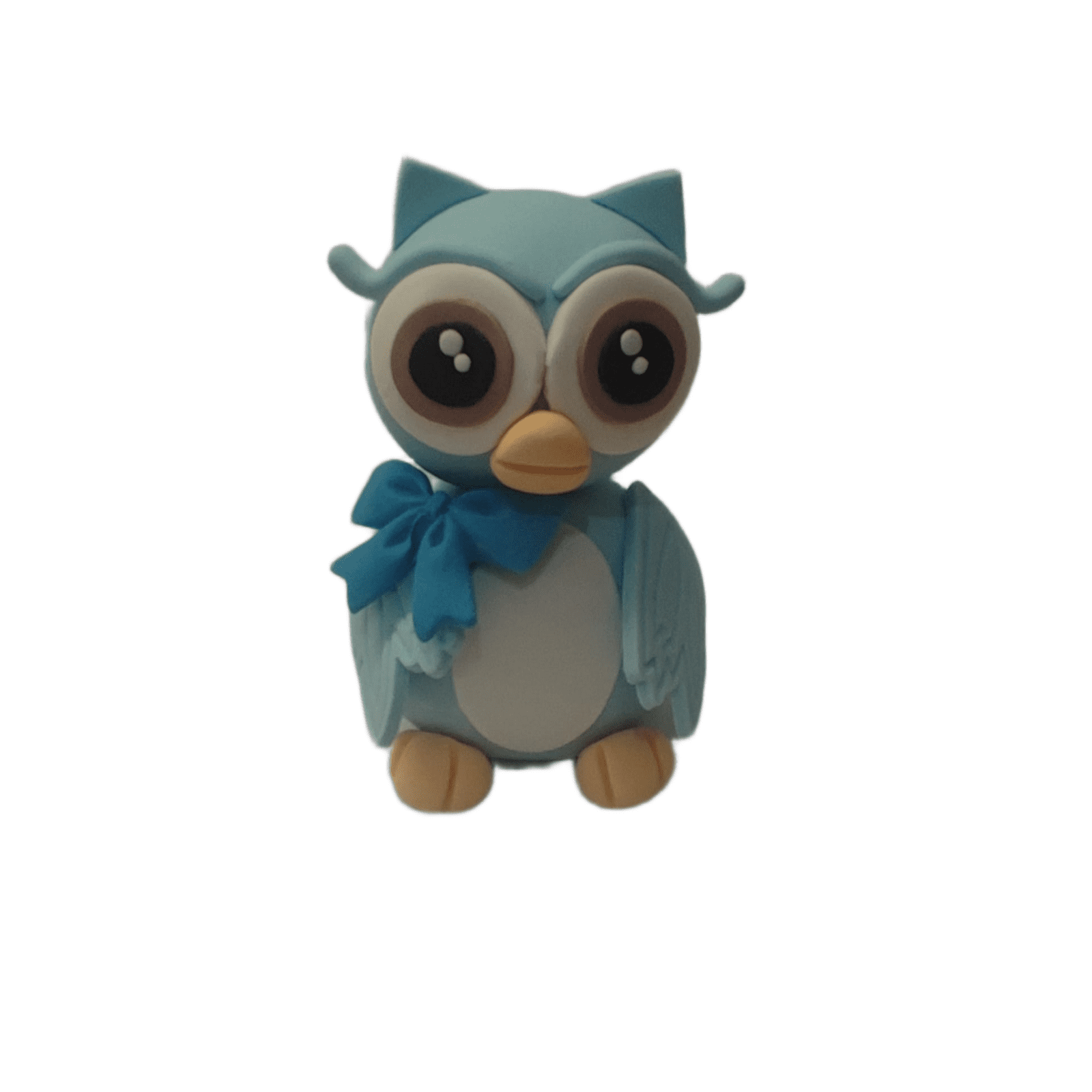 Modrá sova nejedlá cukrová dekorace 11cm - Gricko Ivanjica