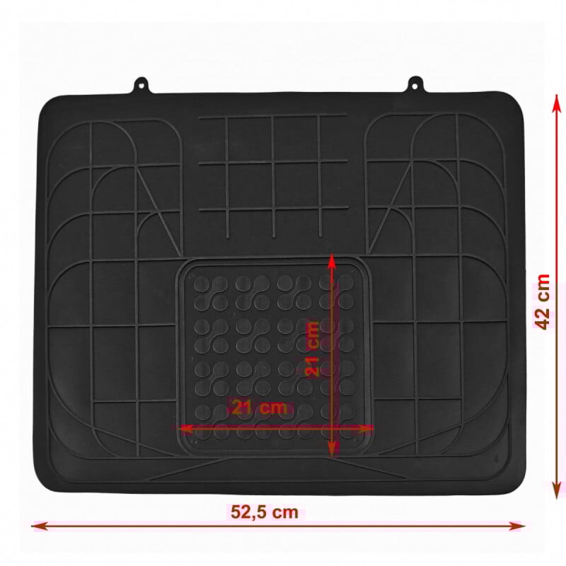 Gumový autokoberec přes středový tunel (béžový)