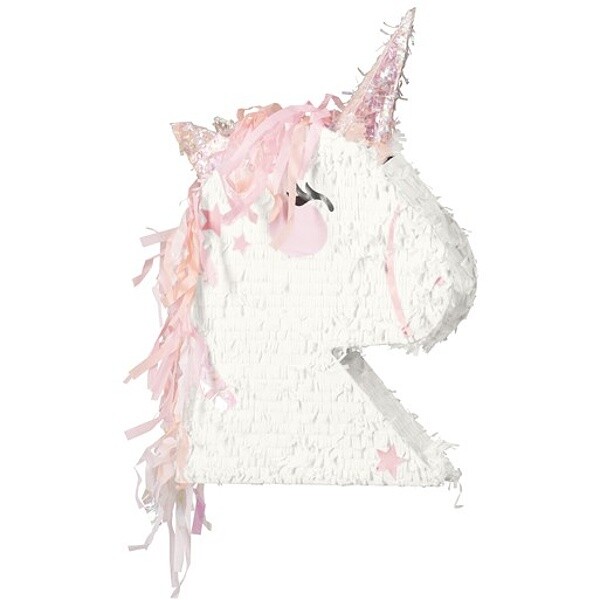 Piňata skládací hlava Jednorožce 41x48x10cm