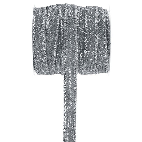 Stuha stříbrná 10mmx5m