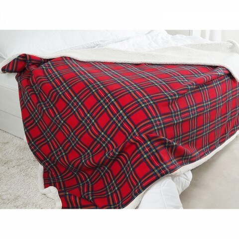 Deka BUFFALO 150x200 červenozelené káro B50030802 Idea