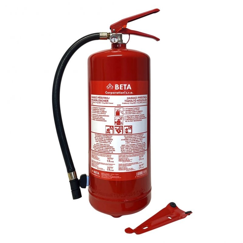 Hasicí přístroj Beta P6 BETA-H (55A) - práškový - 6 kg Hasicí přístroj Beta P6 BETA-H (55A) - práškový - 6 kg Kód: 27792