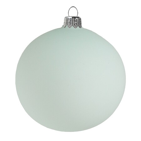Skleněná baňka pastelově zelená