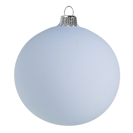 Skleněná baňka pastelově modrá