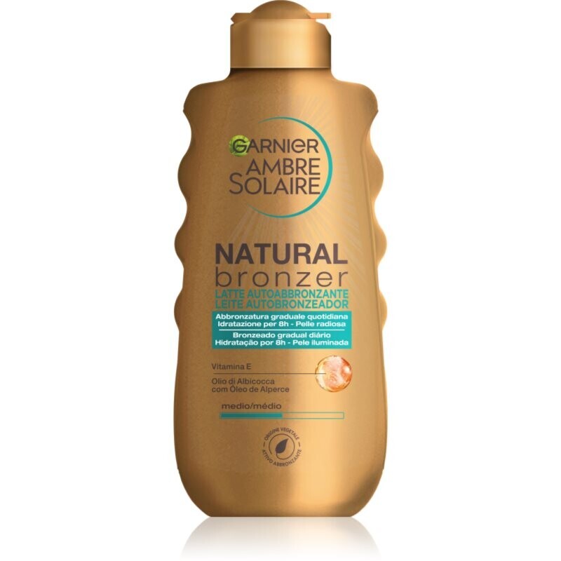 Garnier Ambre Solaire Natural Bronzer samoopalovací mléko pro postupné opálení 175 ml