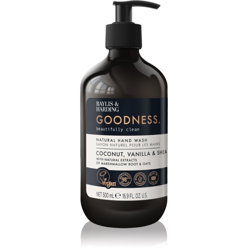 Baylis & Harding Goodness Coconut, Vanilla & Shea přírodní tekuté mýdlo na ruce 500 ml