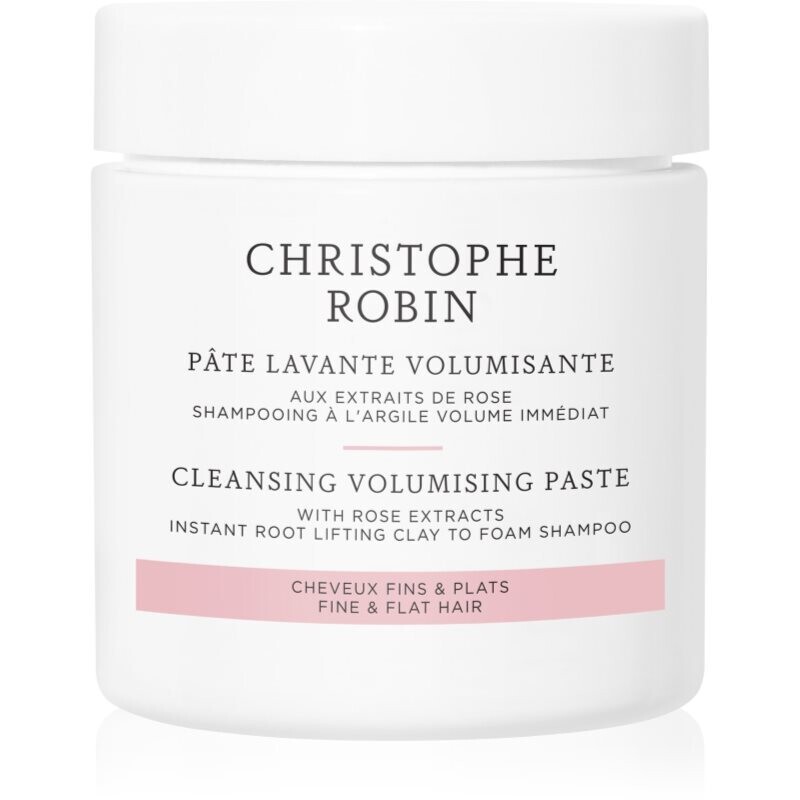 Christophe Robin Cleansing Volumizing Paste with Rose Extract exfoliační šampon pro objem vlasů 75 ml