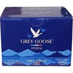 Vodka Grey Goose 40% 50ml miniatura Aluminium x12