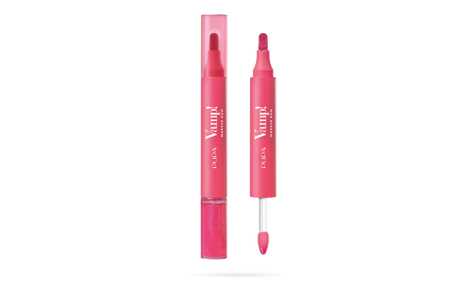 PUPA Milano Fix a olejový lesk na rty 2v1 Vamp! (Marker Duo) 4 ml 006 Dragon Fruit
