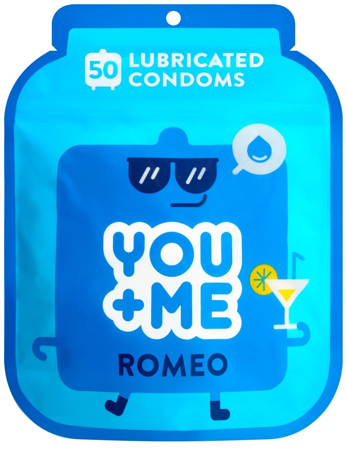 YOU+ME Extra lubrikované kondomy YOU+ME Romeo (50 ks)