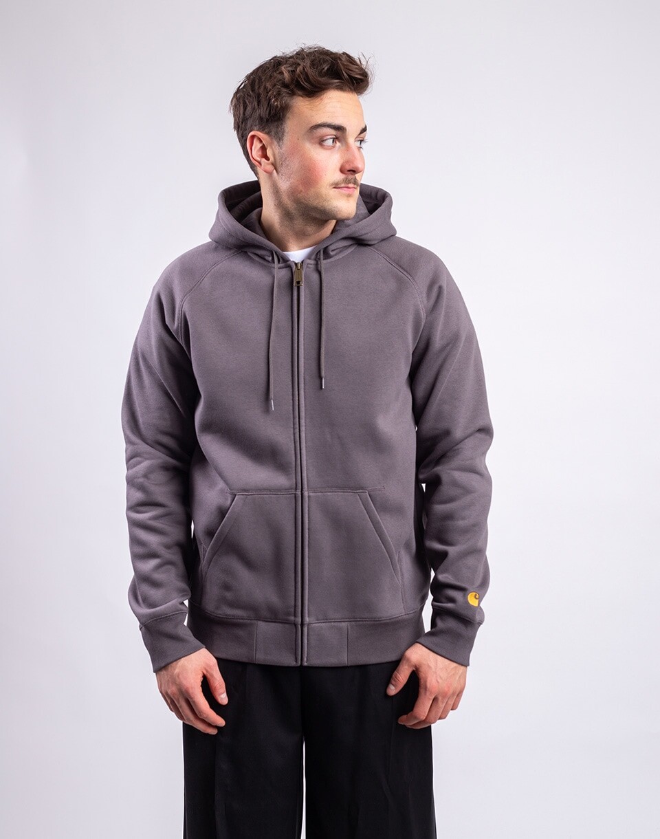 Carhartt WIP Hooded Chase Jacket Poprhyry/Gold M