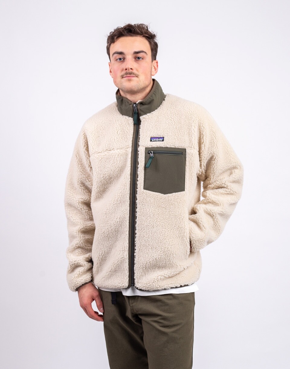 Patagonia M's Classic Retro-X Jacket Dark Natural w/Basin Green S