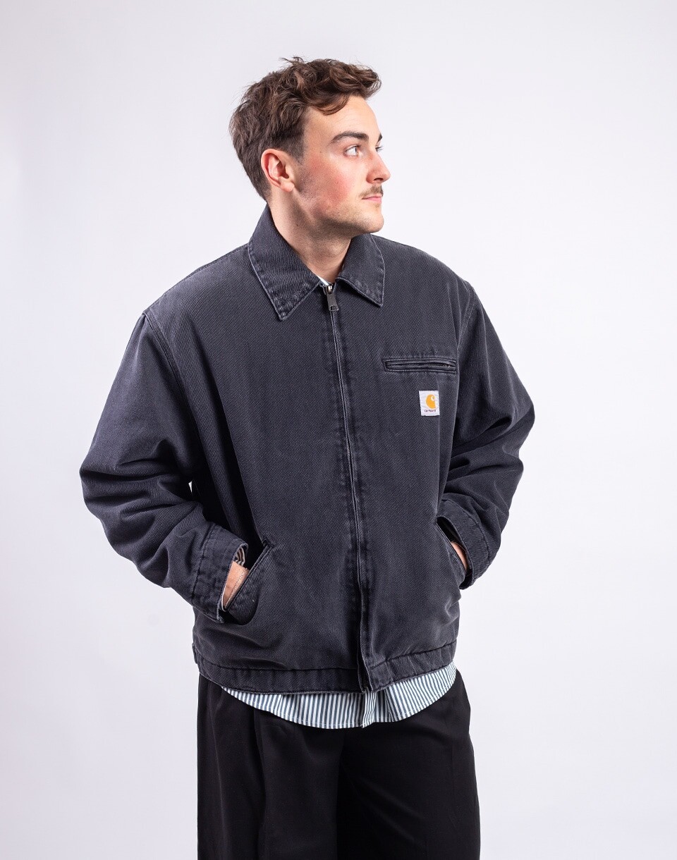 Carhartt WIP OG Detroit Jacket Black grind wash M