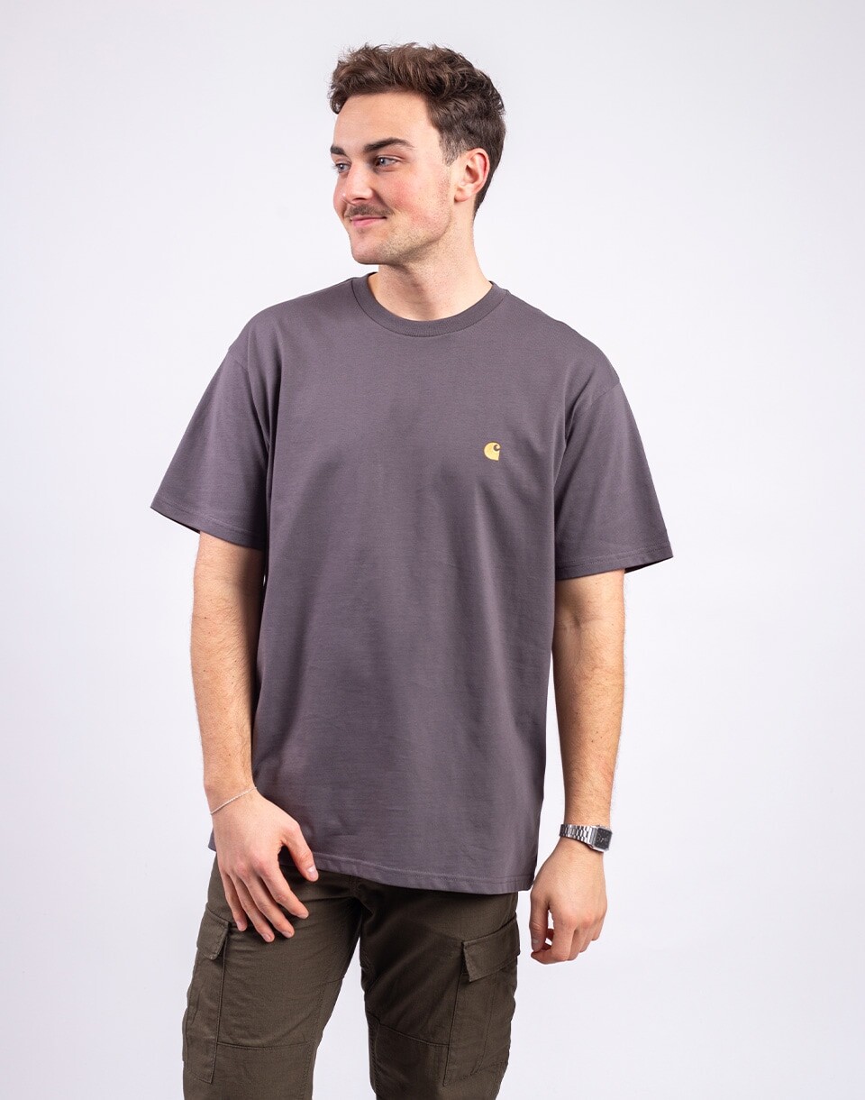 Carhartt WIP S/S Chase T-Shirt Porphyry/Gold M