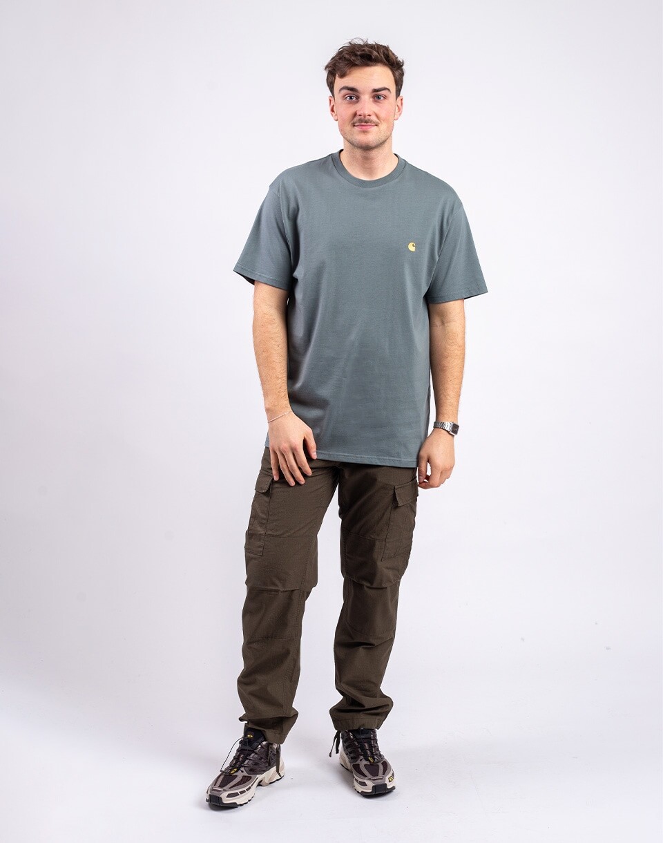Carhartt WIP S/S Chase T-Shirt Velvet Green/Gold M