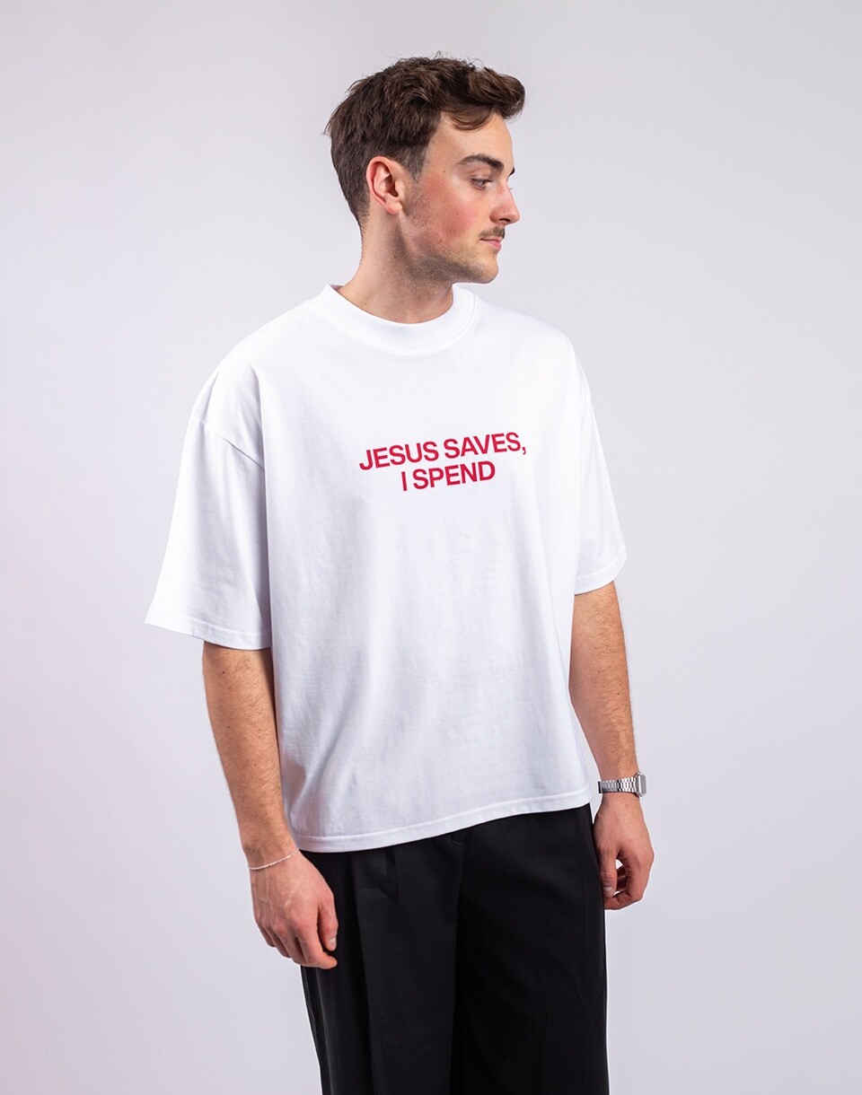 Monkey Studios Tričko Jesus Saves White S