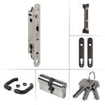 LOCINOX FORTYSET 40S BA – kompletní sada zamykání křídlové branky s profilem 40x40 mm