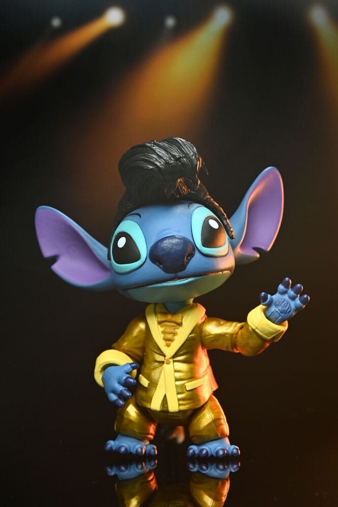 NECA | Lilo & Stitch - sběratelská figurka Ultimate Gold Suit Elvis Stitch 8 cm