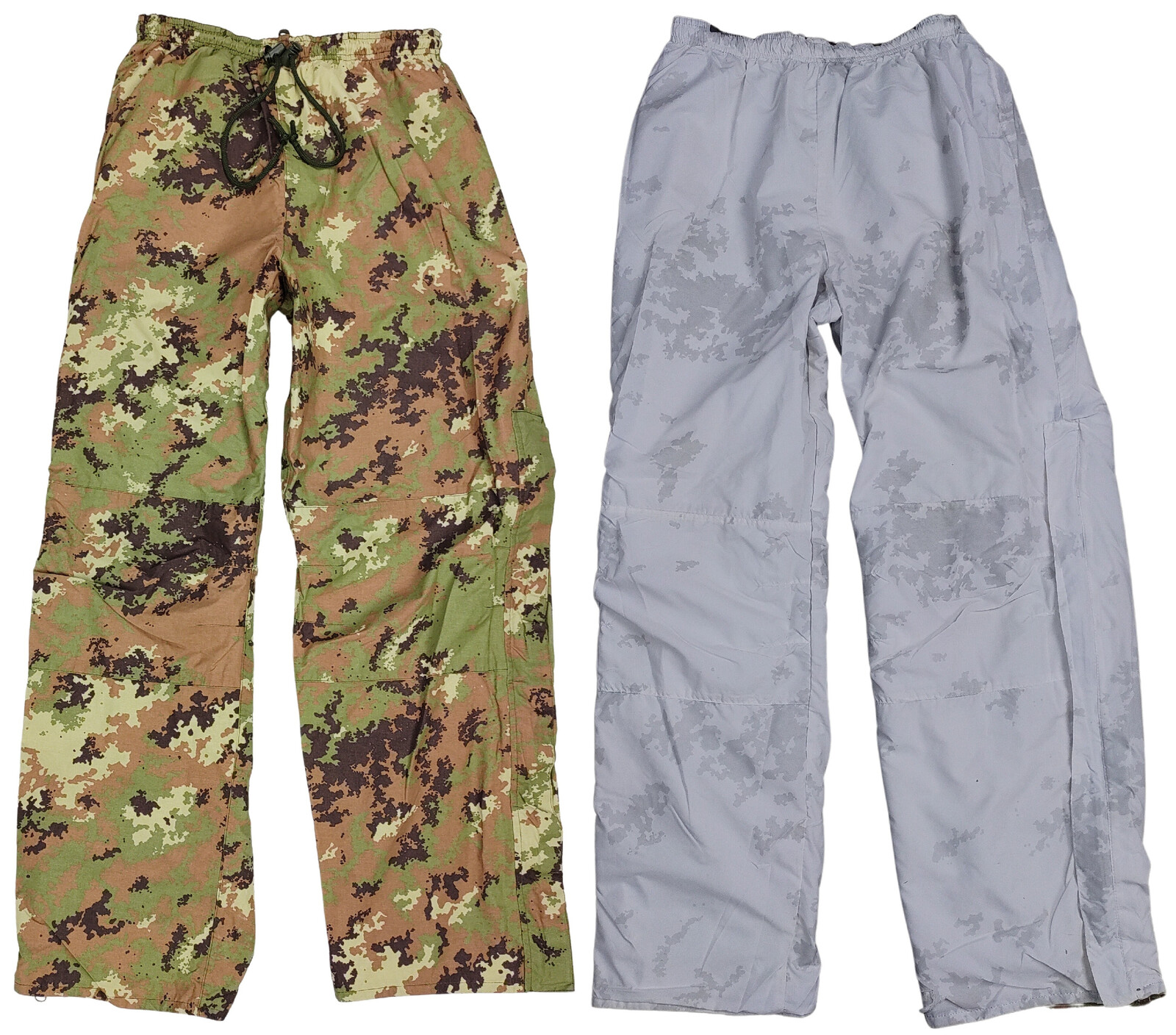 Kalhoty nepromokavé oboustranné Gore-Tex® Vegetato/Snow Camo Alpini Itálie originál Velikost: XXL použité