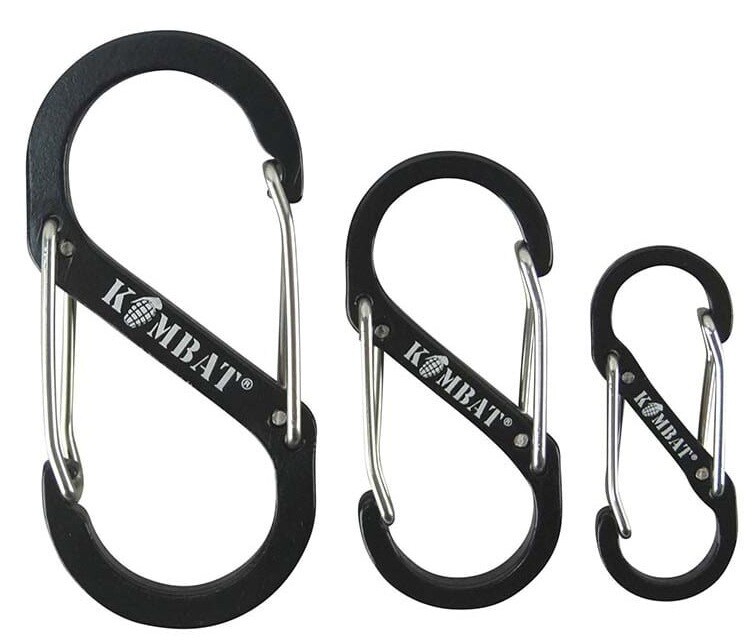 Karabiny S-Carabiner set 3 velikostí Kombat®