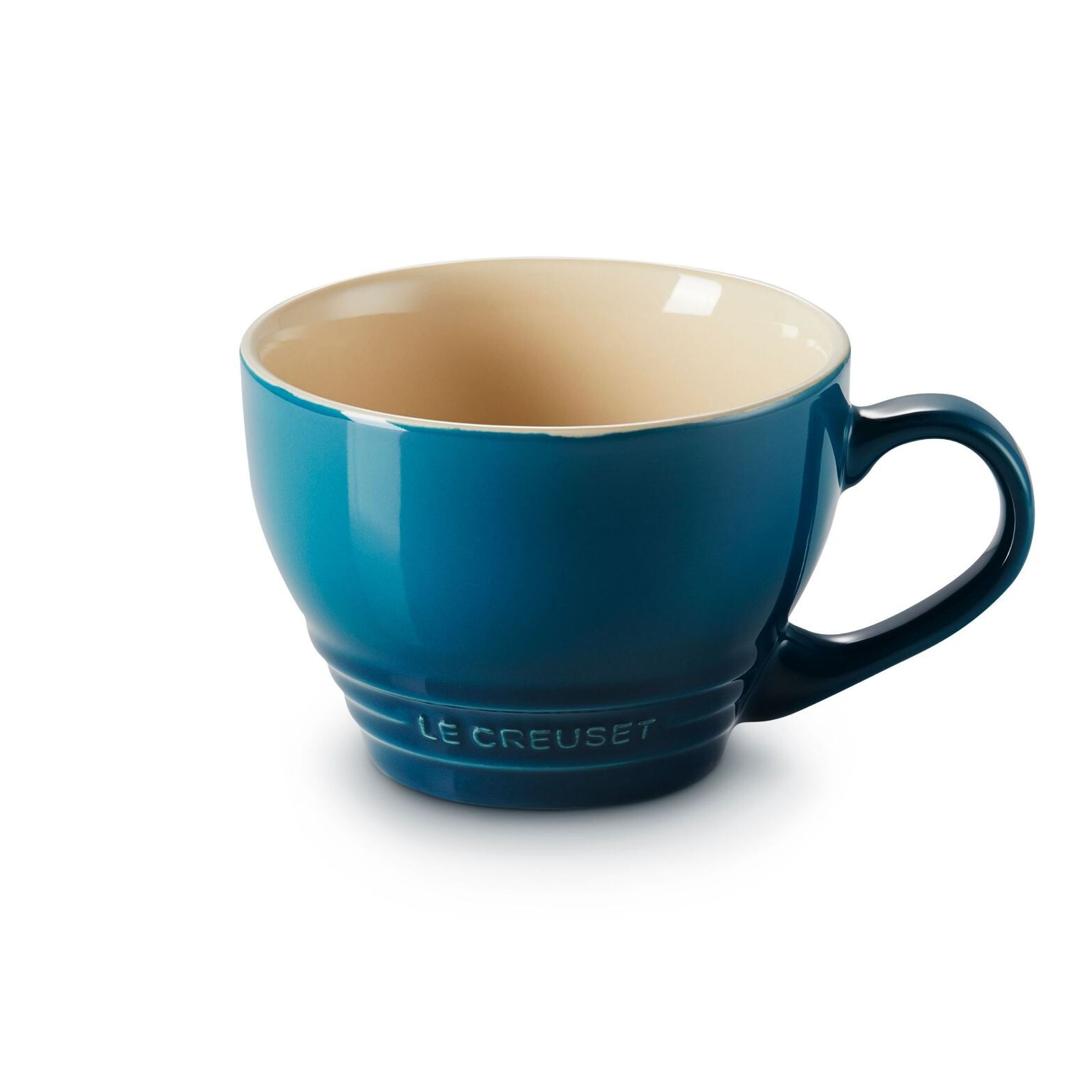 Hrnek na cappuccino 400 ml, DEEP TEAL, kamenina, Le Creuset