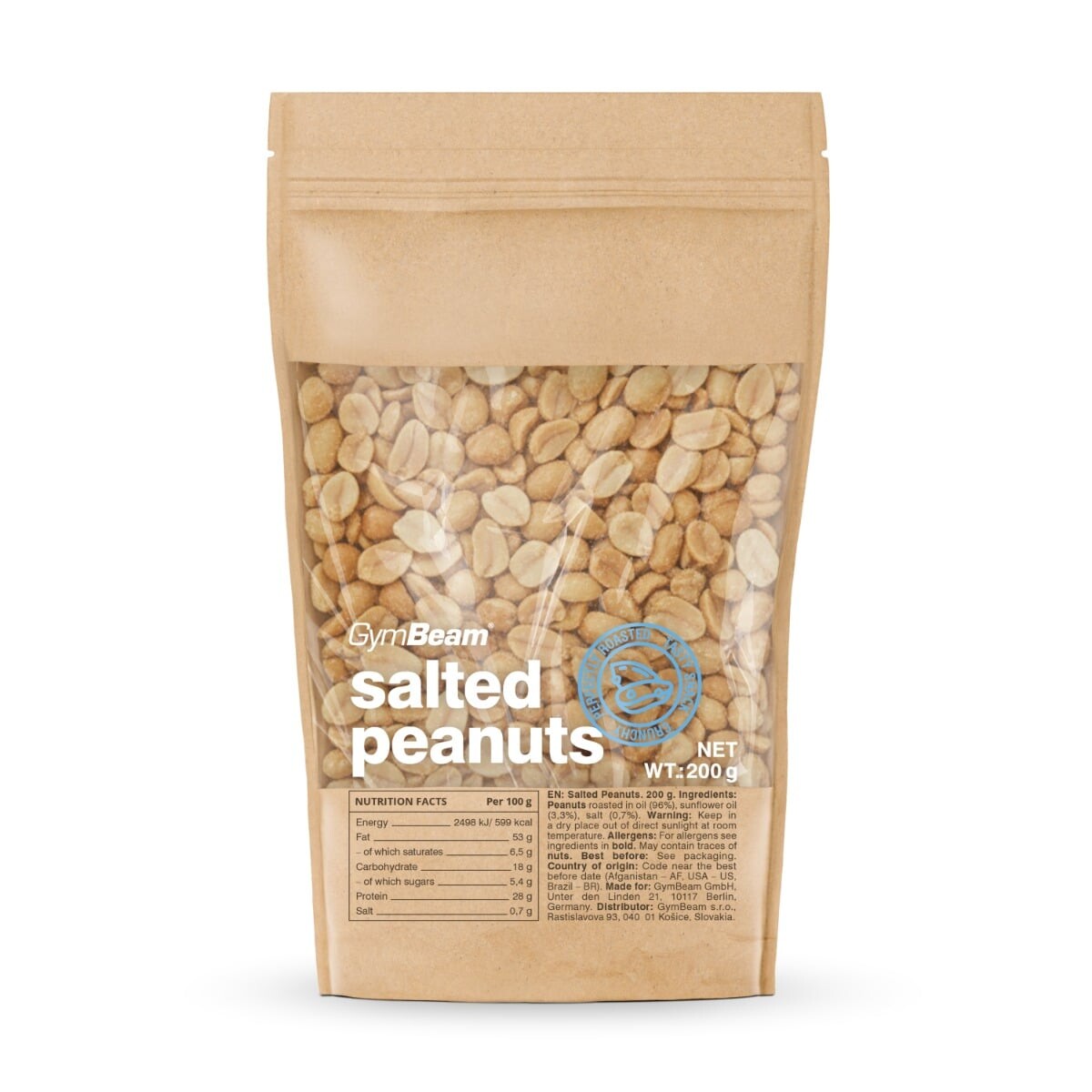 GymBeam Roasted Salted Peanuts