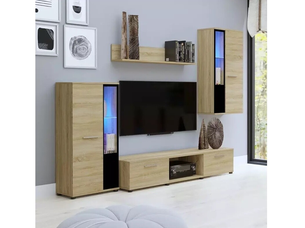 Obývací stěna MIWA, dub sonoma