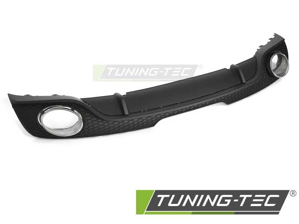 DIFFUSOR TWIN OUTLET MATT BLACK SPORT STYLE fits AUDI TT 8J 06-14