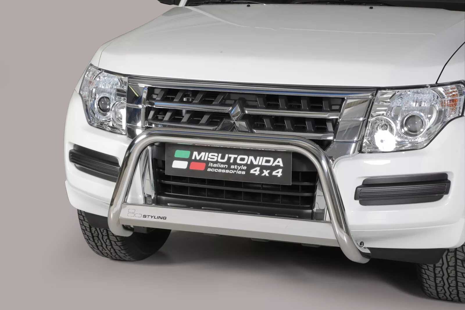 Misutonida Přední ochranný nerez rám MITSUBISHI Pajero 2015 > 5 porte - 5-dvéř