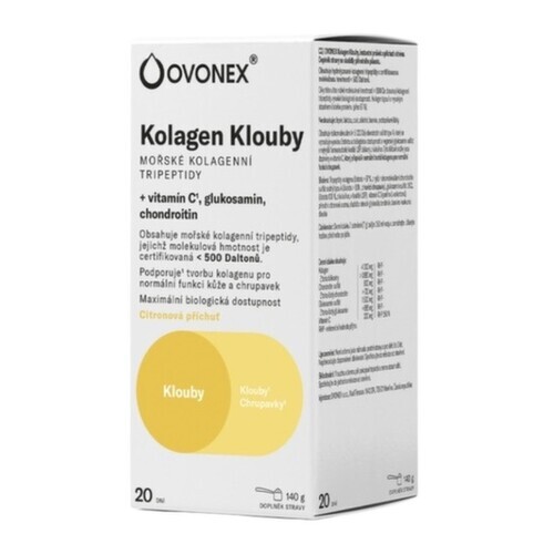 Ovonex Kolagen Klouby citronová příchuť 140g
