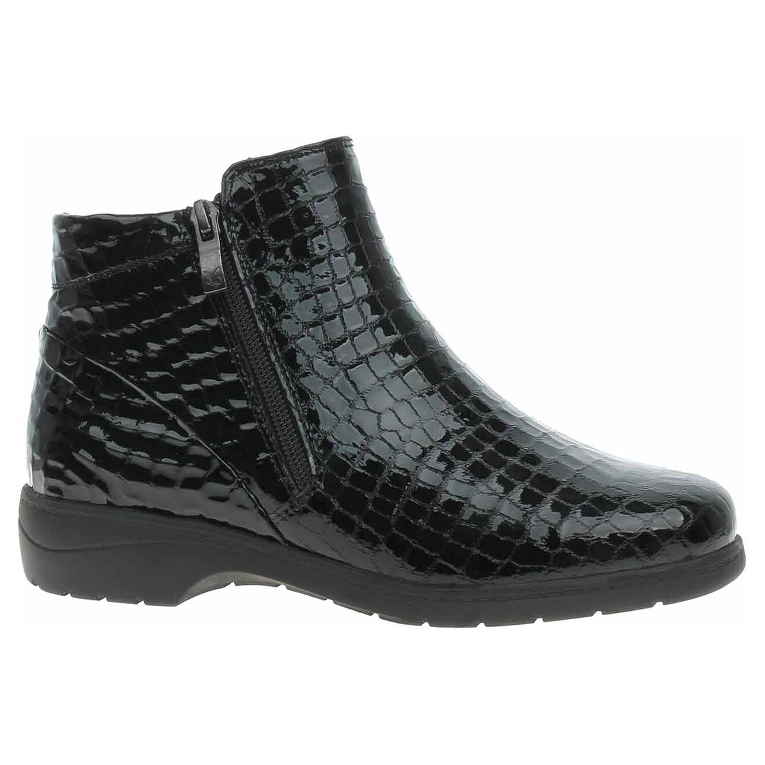 Ecco Dámské polokozačky Caprice 9-25305-41 black croco 22601422