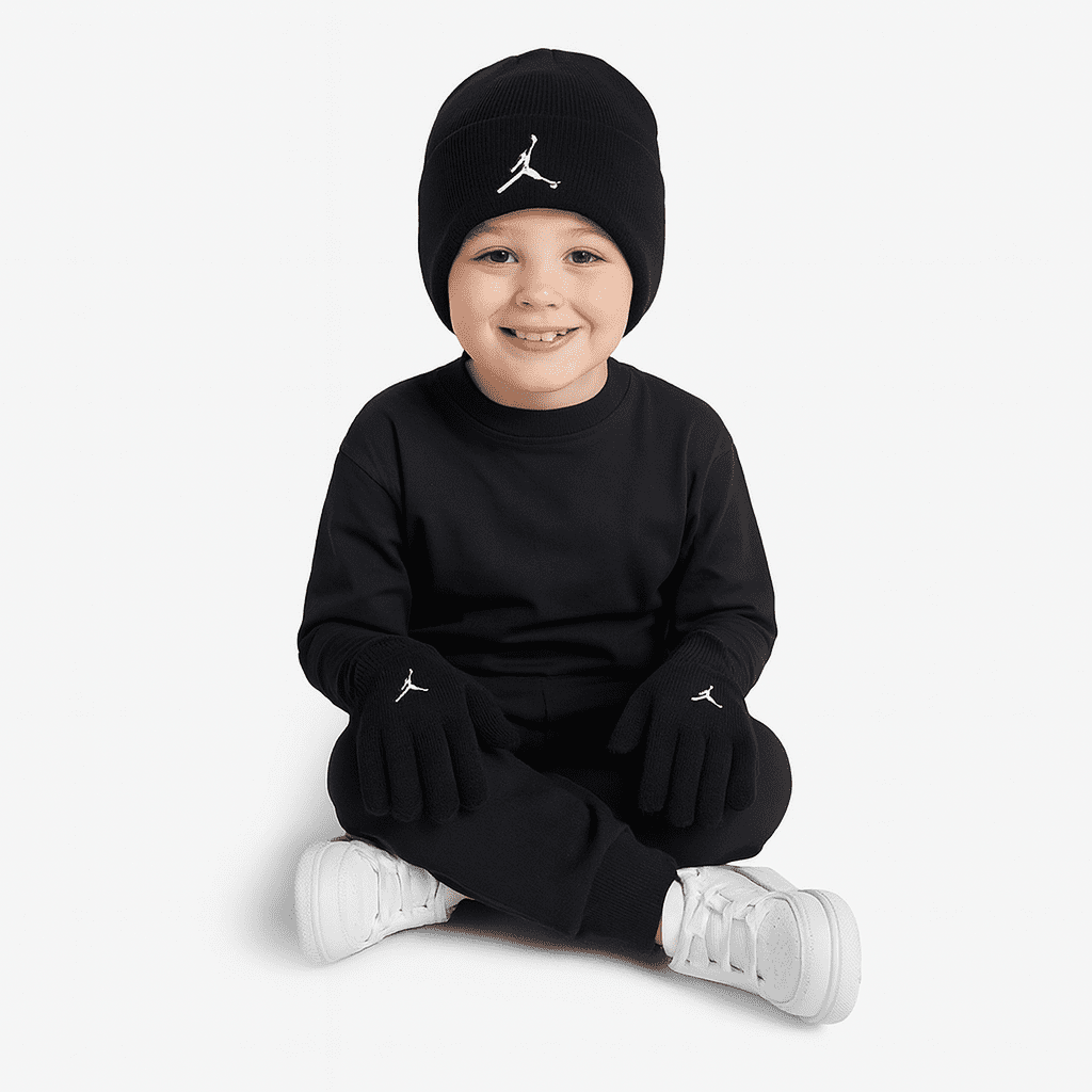 Jordan jordan essentials beanie set 4-7yr