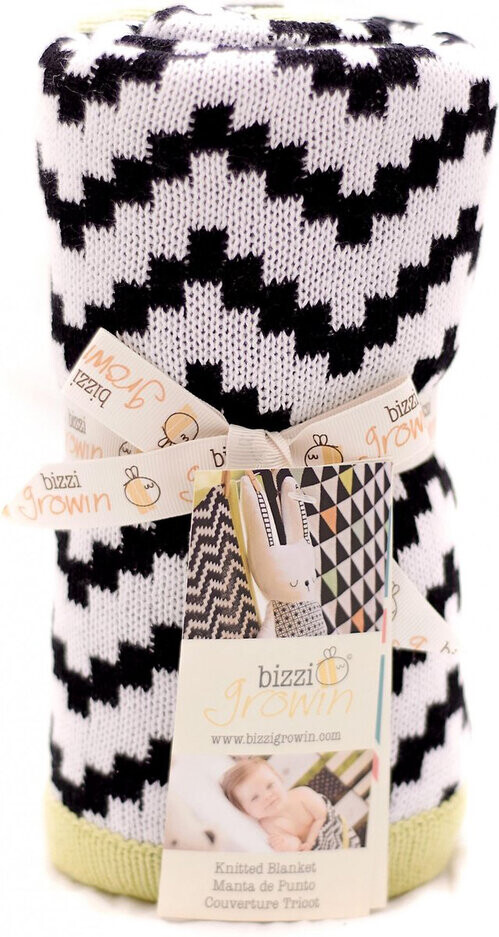 BIZZI GROWIN Pletená deka Chevrons