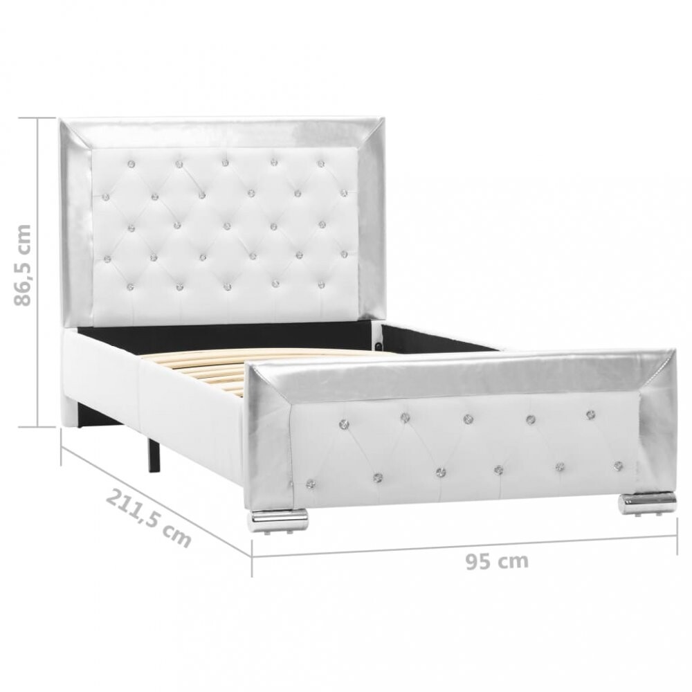 Postel bílá / stříbrná Dekorhome