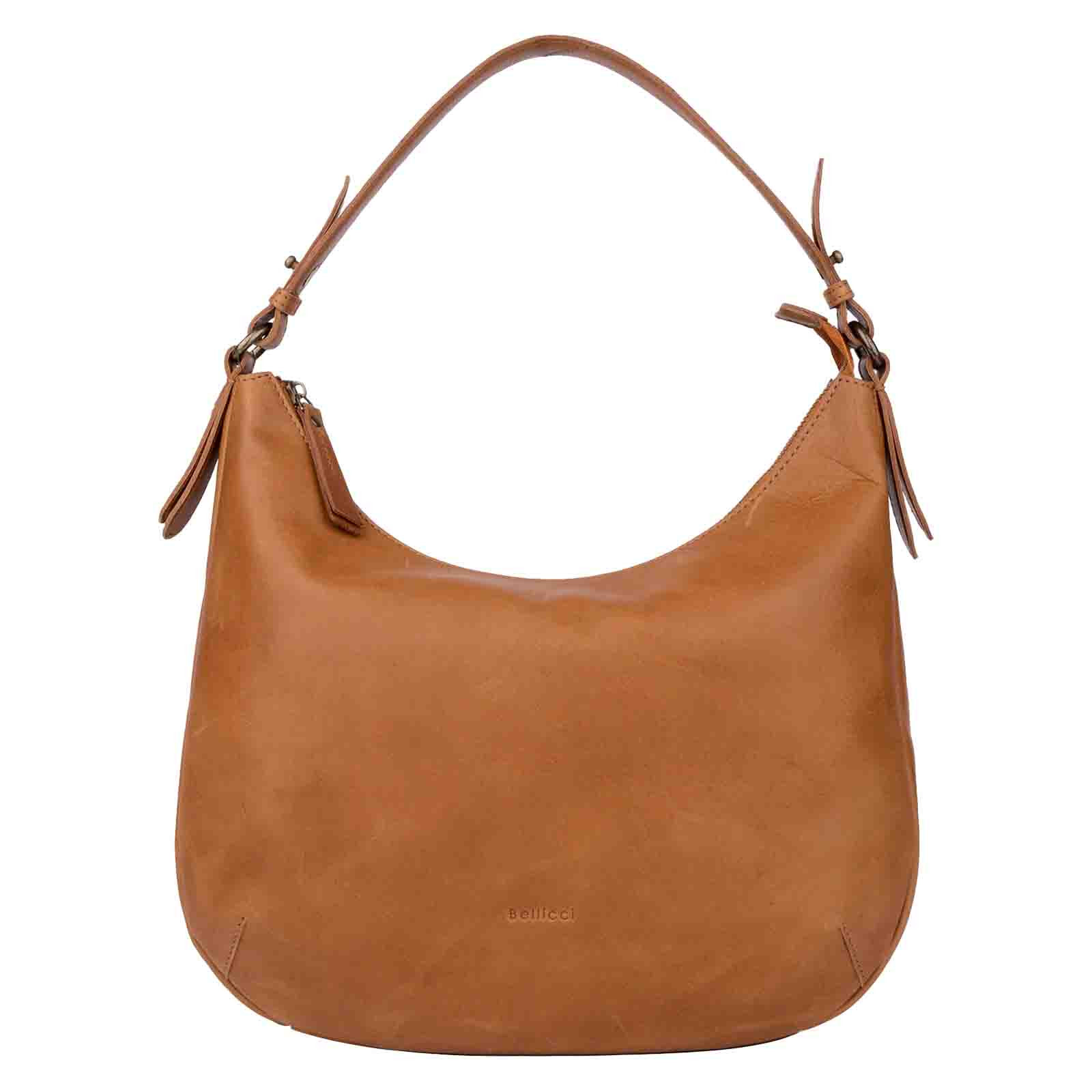 Dámská kožená kabelka Bellicci Gracina - koňak
