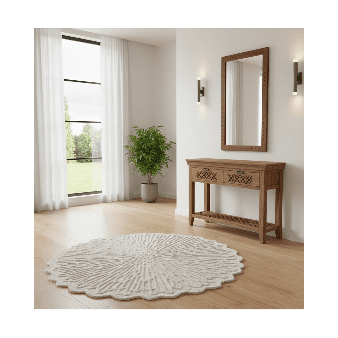 indickynabytek.cz - Koberec ASKART 200x200 cm z pravé vlny