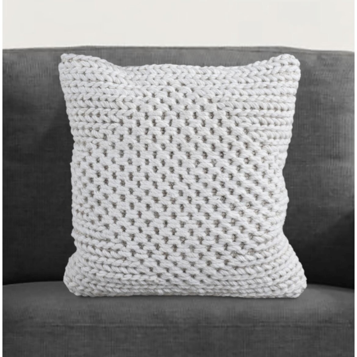 indickynabytek.cz - Polštář SEBAKWE 45x45 cm z pravé vlny a juty