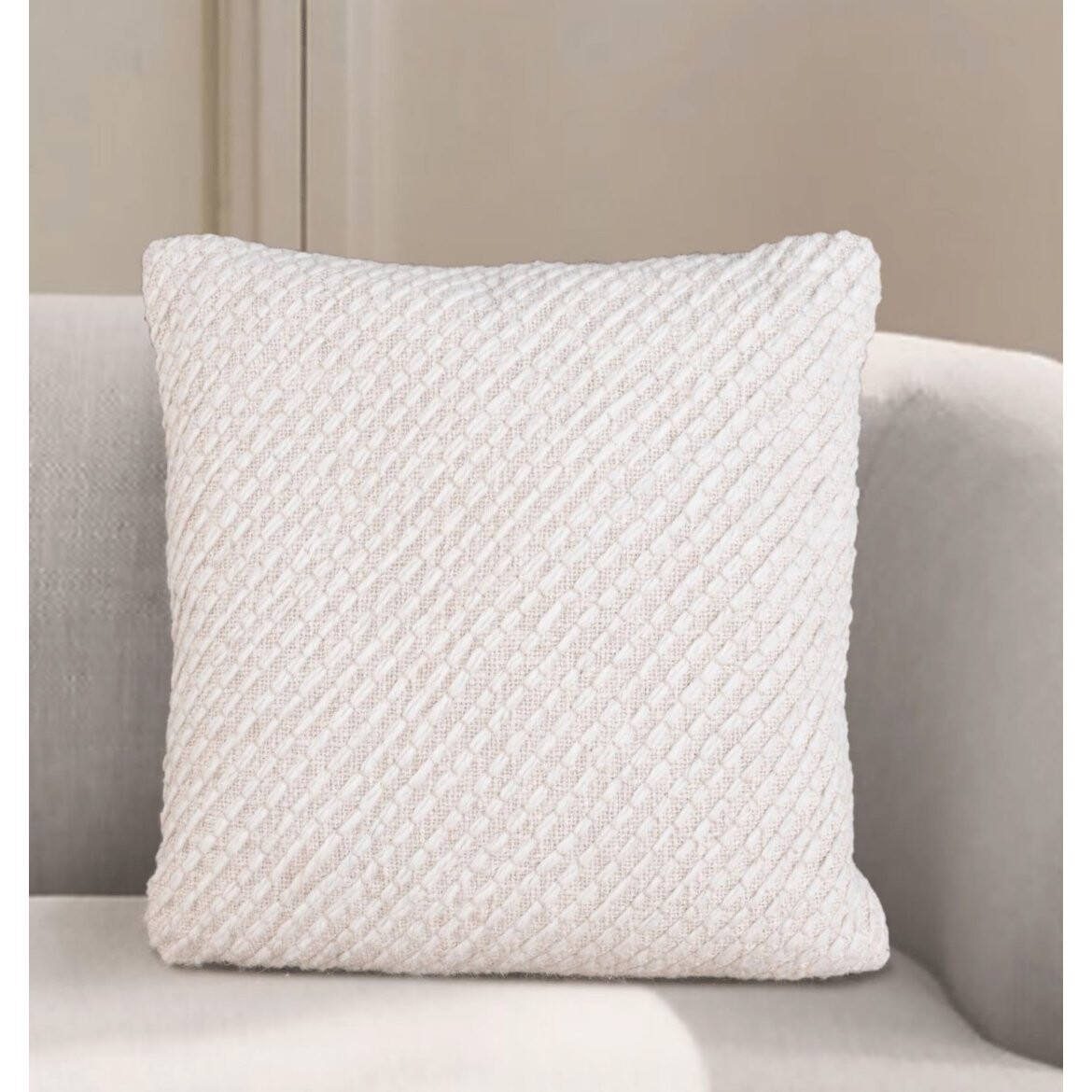 indickynabytek.cz - Polštář BICAZ 45x45 cm z pravé vlny a bavlny