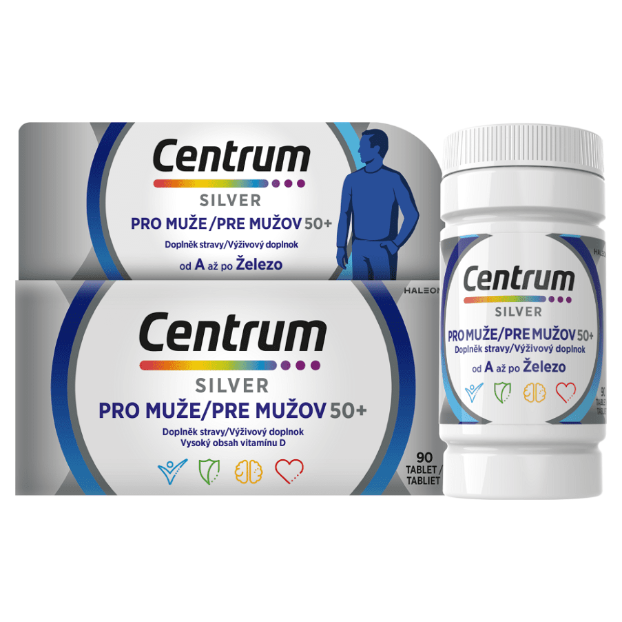 CENTRUM Multivitamín pro muže 50+  90 tablet, poškozený obal