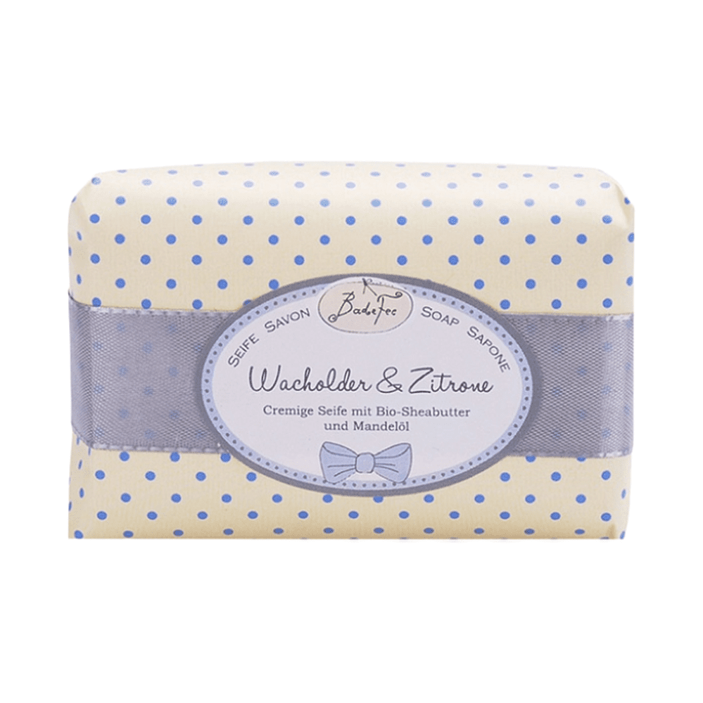 BADEFEE Tuhé mýdlo Juniper & Lemon 200 g
