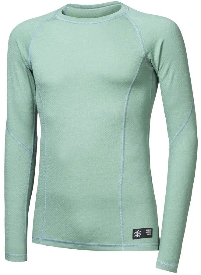 SENSOR MERINO DF pánské triko dl.rukáv basil green Velikost: XL
