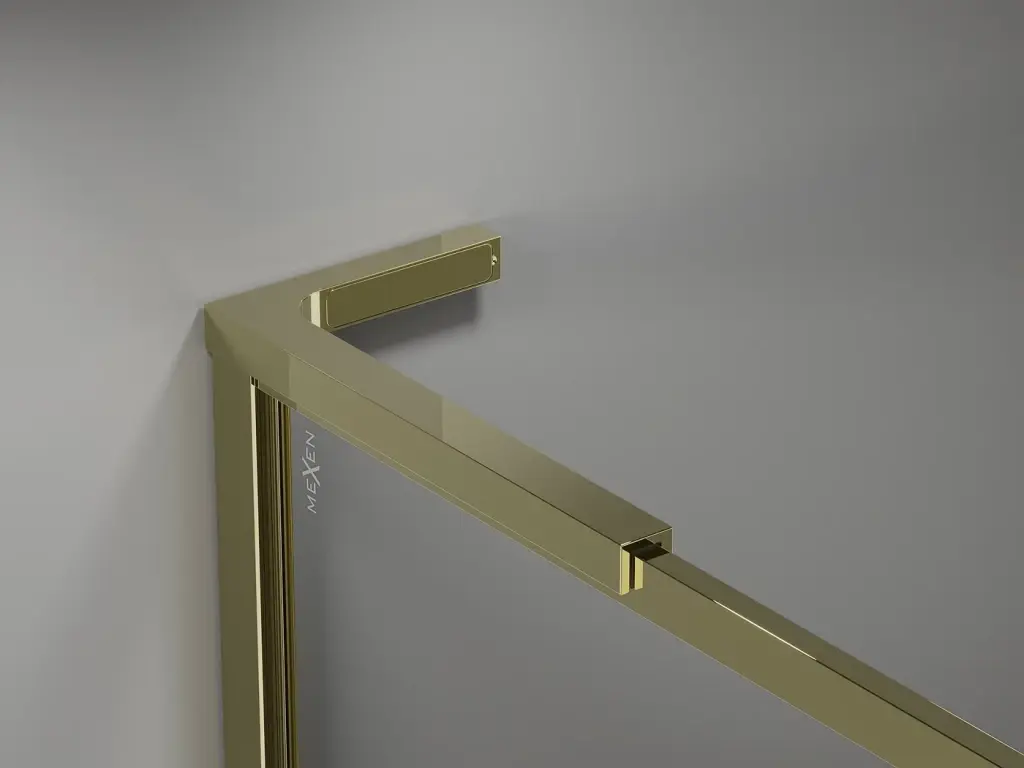 MEXEN Universální vzpěra tvaru L 10mm, 8F mm, 10Fmm pro sklo L/P, zlatá 800-07-50