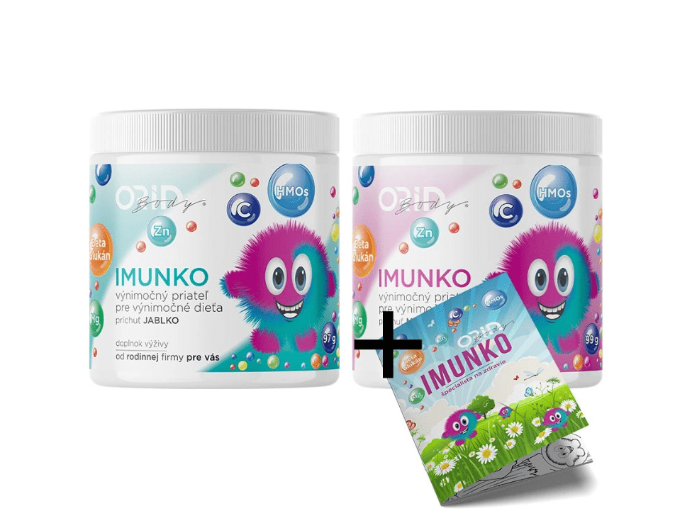 ORIN Výhodné balenie IMUNKA Malina aj s darčekom pre imunitu detí  1 balenie obsahuje 30 denných dávok