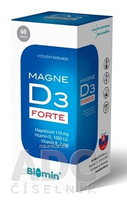 BIOMIN, a.s. Biomin MAGNE D3 FORTE cps 1x60 ks
