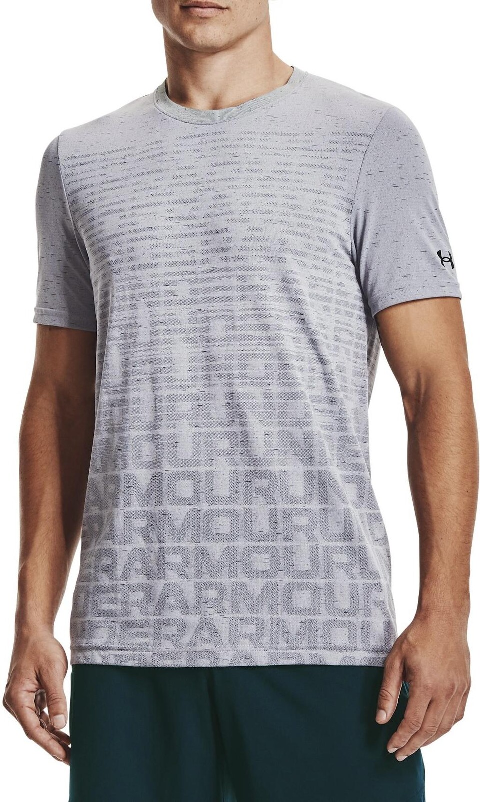 Triko Under Armour UA Seamless Wordmark SS-GRY